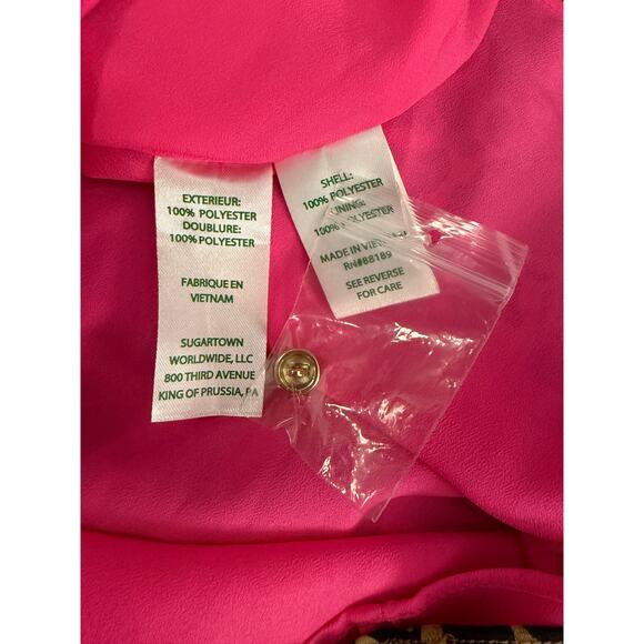 Lilly Pulitzer Leopard Print Halter Neck Sleeveless Blouse Top Size Extra Small - Picture 7 of 8